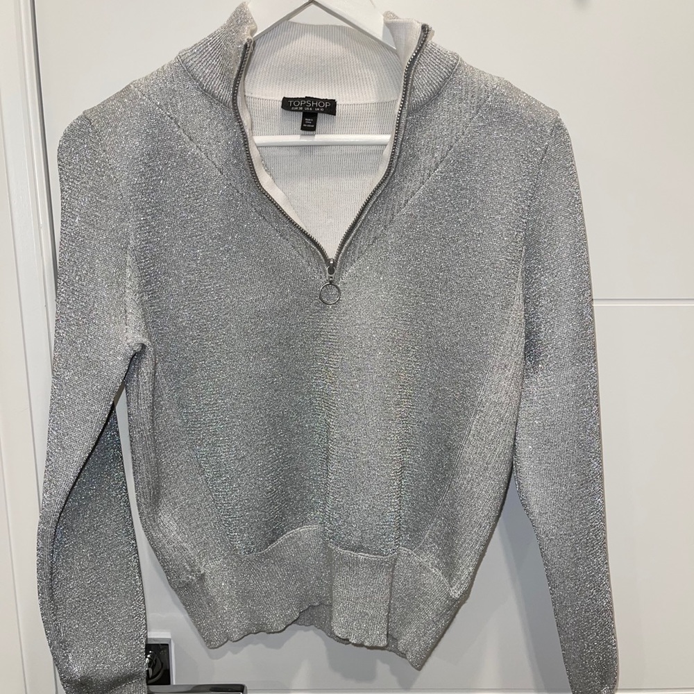 Topshop Silver top